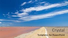  Presentation with cordillera ar region - Presentation theme featuring salin-de-giraud-in-camargue background and a lemonade colored foreground