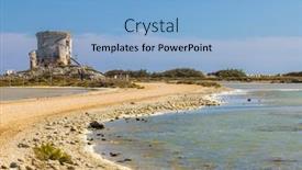  Presentation with france - Presentation having salin-de-giraud-provence-alpes background and a light blue colored foreground