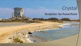  Presentation with france - Slides with salin-de-giraud-provence-alpes background and a light blue colored foreground