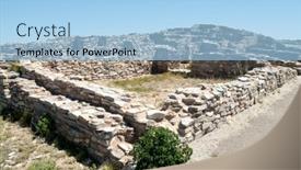  Presentation with national - Beautiful slide deck featuring salinas-pueblo-missions-national-monument backdrop and a light blue colored foreground