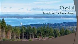  Presentation with climbing to top of mountain - Audience pleasing slides consisting of salish - view of ladysmith shoreline backdrop and a light blue colored foreground