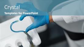  Presentation with shape heart - Presentation with saliva-ejector-and-a-hand background and a teal colored foreground