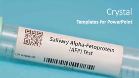  Presentation with test - Slides consisting of salivary-alpha-fetoprotein-afp-test background and a light blue colored foreground