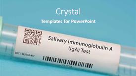 Presentation with immunoglobulin - Presentation featuring salivary-immunoglobulin-a-iga-test background and a light blue colored foreground