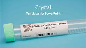  Presentation with enzyme - Theme featuring salivary-lactate-dehydrogenase-ldh-test background and a light blue colored foreground