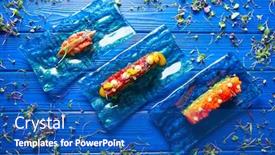  Presentation with tapas - Cool new presentation design with salmon and tuna tartare with anchovies tomato starter tartar tapas backdrop and a ocean colored foreground