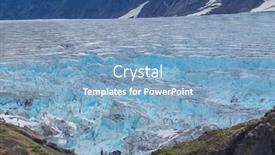 Presentation with glacier - Presentation design featuring salmon-glacier-in-stewart-canada background and a light blue colored foreground