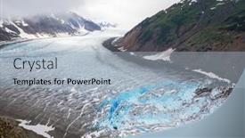  Presentation with canada - PPT theme featuring salmon-glacier-in-stewart-canada background and a light blue colored foreground