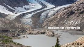  Presentation with canada - PPT theme enhanced with salmon-glacier-in-stewart-canada background and a gray colored foreground