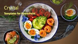  Presentation with leafy greens - 