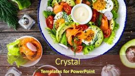  Presentation with leafy greens - 