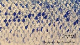  Presentation with fish scales - Slide deck with salmon scales macro shot studio background and a mint green colored foreground