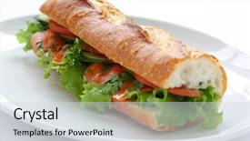  Presentation with submarine - Cool new presentation theme with salmon-submarine-sandwich backdrop and a sky blue colored foreground