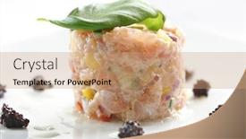  Presentation with caviar - Cool new presentation theme with salmon-tartar-and-caviar backdrop and a coral colored foreground