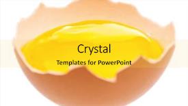  Presentation with salmonella - Theme featuring salmonella - broken chicken egg isolated background and a yellow colored foreground