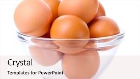  Presentation with salmonella - Audience pleasing PPT layouts consisting of salmonella - brown eggs in transparent bowl backdrop and a lemonade colored foreground