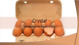  Presentation with salmonella - Cool new presentation theme with salmonella - eggs in a box isolated backdrop and a coral colored foreground