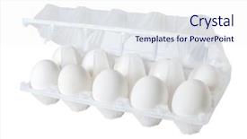  Presentation with salmonella - Amazing presentation design having salmonella - six eggs in a transparent backdrop and a sky blue colored foreground