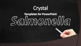  Presentation with salmonella - Amazing presentation having salmonella written on a blackboard backdrop and a black colored foreground