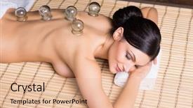  Presentation with spa salon - Colorful slides enhanced with salon is having vacuum cupping backdrop and a lemonade colored foreground