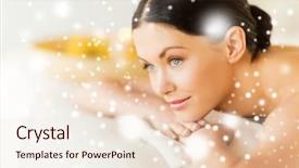  Presentation with health money insurance concept - Slide deck enhanced with vintage postcard from new york for happy new year - 3d rendering background and a tawny brown colored foreground