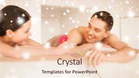  Presentation with love romance - Slide set featuring salon lying on the massage background and a lemonade colored foreground