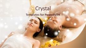  Presentation with beauty salon - Beautiful slide set featuring traditional old dutch windmills backdrop and a wine colored foreground