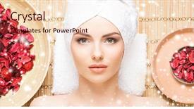  Presentation with spa concept - Presentation design consisting of salon winter and christmas spa background and a lemonade colored foreground