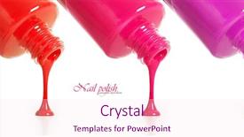  Presentation with all types of cancer - Presentation theme having saloon - three types of nail polish background and a lemonade colored foreground