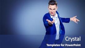  Presentation with dancing - Colorful PPT theme enhanced with salsa dance - elegant young man dancing backdrop and a ocean colored foreground