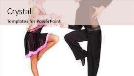  Presentation with latino - Beautiful presentation theme featuring salsa dance - young couple dancing latino backdrop and a lemonade colored foreground