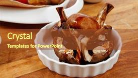  Presentation with taco - Audience pleasing PPT theme consisting of big mexican taco served backdrop and a tawny brown colored foreground