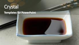  Presentation with soy sauce - Slide deck featuring  background and a  colored foreground