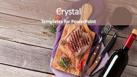  Presentation with table salt - PPT layouts having salt and pepper and wine background and a coral colored foreground