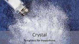  Presentation with cellar - PPT layouts consisting of salt cellar with spilled salt background and a light blue colored foreground