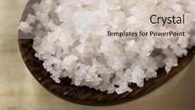  Presentation with seawater - Cool new PPT theme with salt collected from thin layer backdrop and a lemonade colored foreground
