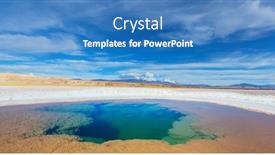  Presentation with salt - Presentation theme consisting of salt-desert-in-the-jujuy background and a teal colored foreground