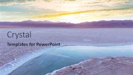 Presentation with salt - Cool new slides with salt-desert-in-the-jujuy backdrop and a light blue colored foreground