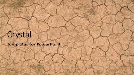  Presentation with concrete cracked and steel - Slide set consisting of salt earth - dry and cracked ground texture background and a coral colored foreground