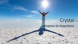  Presentation with salt - Colorful theme enhanced with hand holding a handgun on backdrop and a light gray colored foreground