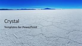  Presentation with salt - Theme featuring salt earth - salar de uyuni bolivia background and a light blue colored foreground