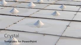  Presentation with salt - Presentation theme enhanced with salt-farm-salt-pile and a light gray colored foreground