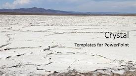 Presentation with route 66 mojave desert - Audience pleasing slides consisting of salt flat near mojave desert backdrop and a light gray colored foreground