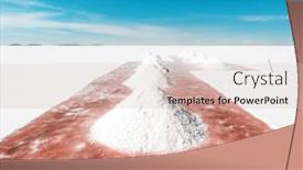  Presentation with hill - Beautiful theme featuring salt-hill-drying-under-bolivian backdrop and a lemonade colored foreground