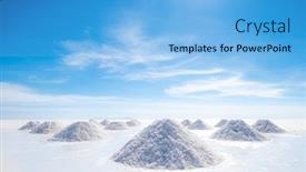  Presentation with salt - Amazing slide set having salt-hills-of-salar-de backdrop and a light blue colored foreground