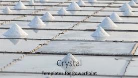  Presentation with farm - PPT theme featuring salt-in-sea-salt-farm background and a light gray colored foreground