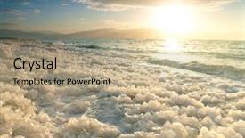  Presentation with israel - Colorful presentation design enhanced with salt lake - sunrise at dead sea israel backdrop and a coral colored foreground