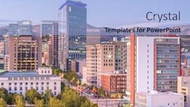  Presentation with salt lake city - Amazing presentation theme having salt lake city utah usa backdrop and a light blue colored foreground