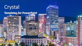  Presentation with salt lake city - Audience pleasing slide deck consisting of salt-lake-city-utah-usa backdrop and a ocean colored foreground