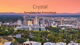  Presentation with salt lake city - Cool new theme with salt-lake-city-utah-usa backdrop and a coral colored foreground